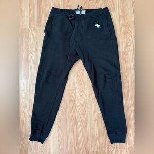 Abercrombie & Fitch  Black Logo Joggers